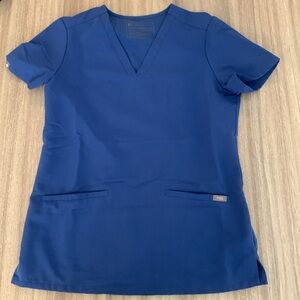 Figs Scrubs Casma Short Sleeve Top XS Blue